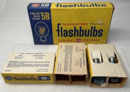 General Electric GE Sure-Fire Flash Bulbs Number 5B -10 bulbs Clear Blue... - £8.95 GBP
