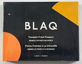 BLAQ Pumpkin Fresh Peepers 5-Pk Hydrogel Eye Masks Reduce Fine Lines &amp; Puffiness - £10.06 GBP