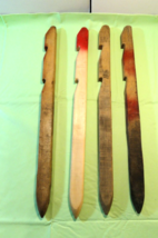 4 QTY MILITARY 24&quot; WOOD HEAVY DUTY DOUBLE CATCH TENT STAKES MADE IN THE USA - €25,95 EUR