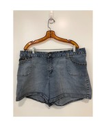 LA Blues Jean Shorts Womens 22W Denim Studded Pockets - $14.70