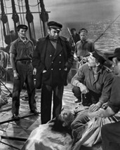 Edward G. Robinson and John Garfield in The Sea Wolf crew on deck man down 16x20 - $69.99