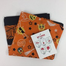 Halloween Costume Adult Orange Black Bandana Head Band Wrap Wrist Pet Scarf - £11.78 GBP