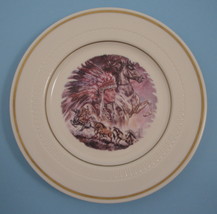 Syracuse China Indian Chief Warrior and Horses Western Salad Bread Plate 28-D-10 - £19.53 GBP