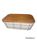 Hearth Hand Magnolia 45oz Grid Pattern Melamine Bento Food Storage Box W... - $29.67