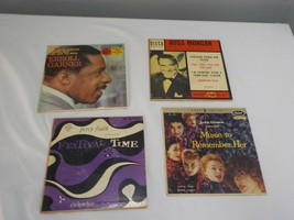 Lot of Four 1950&#39;s Vintage EP Records like Errol Garner Jackie Gleason - £10.02 GBP