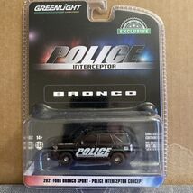 1:64 GreenLight 21 Ford Bronco Sport Police Interceptor Concept Hobby Ex... - $13.50