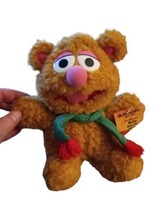 1987 McDonald&#39;s Jim Henson Baby Fozzie Muppets Bear Christmas Plush with Tags 8” - £7.48 GBP