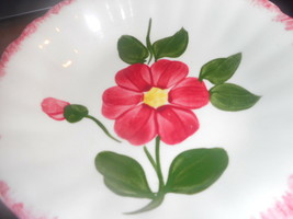 Blue Ridge Southern Pottery Red Nocturne Floral Small Berry Bowls 5 3/8 ... - $11.02