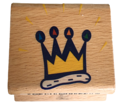 StampCraft Rubber Stamp Royal Crown King Prince Royalty Birthday Card Making Hat - £2.39 GBP