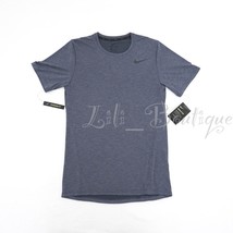 NWT Nike AT3737-075 Men Dri-Fit Breathe Training Top Tee Shirt Grey Blue Size S  - £23.94 GBP