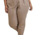 Torrid Womens Tapered Pants Beige Pockets Linen Blend Dress Career Plus ... - $24.75