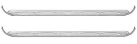 60-66 Chevy Truck Stainless Door Sill Scuff Step Up Rocker Kick Plates Bowtie - $97.69