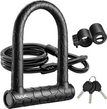 Bike U Lock,20mm Heavy Duty Combination Bicycle D Lock Shackle 4ft Length - $37.99
