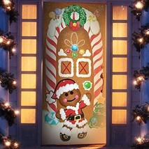 Christmas Ginger Bread House Window Door Cover Holiday House Decoration ... - $16.56