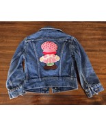Strawberry Shortcake jean jacket size 6 VTG LEE Made in USA Handmade - €67,27 EUR