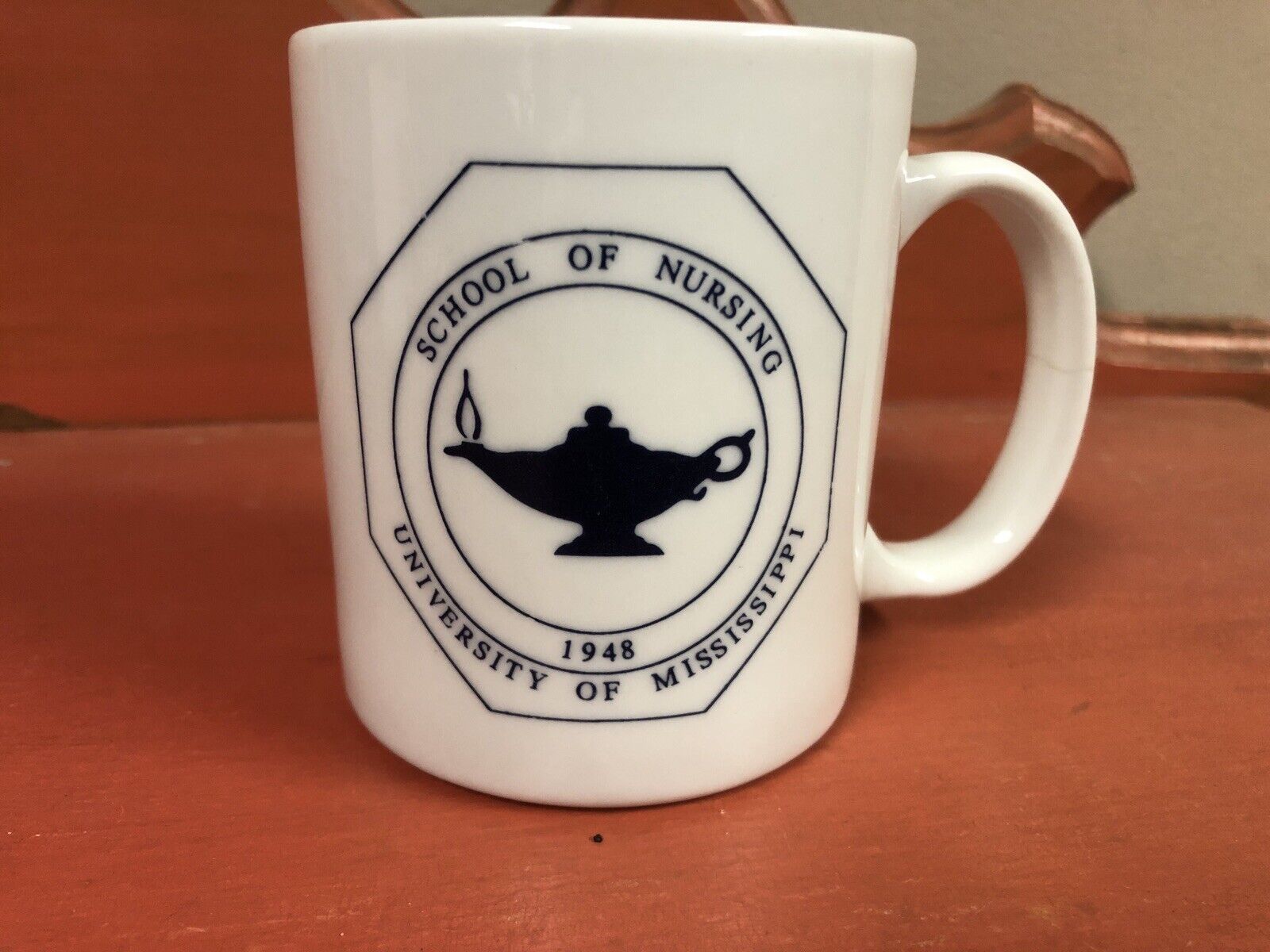 Primary image for Vtg coffee mug University of Mississippi School of Nursing founded 1948 Ole Miss