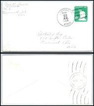 1969 US Cover -Bruceville, Indiana to Cincinnati, Ohio, Taft, Ohio Backstamp R11 - £2.32 GBP