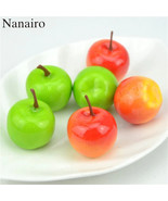 15pcs Artificial Fruits and Vegetables Green Apple For Decoration - £5.66 GBP