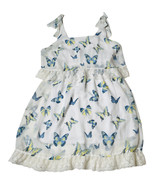 NEW Disney Alice Through The Looking Glass White Dress Blue Butterfly La... - $29.69