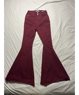 Judy Blue Jeans Women’s Size 7/28 RedSuper Flare Bell Bottom High Rise J... - $48.60 CAD
