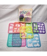 Vintage Tuppertoys Stencil Art Set 1987 Eight Stencils - £10.94 GBP