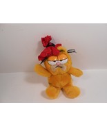 VINTAGE GARFIELD PLUSH 6 IN RED PAW HAT - £7.51 GBP