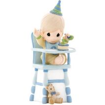 Precious Moments Hip Hip Hooray You're One Year Old Today 930021 Blue Bo... - $34.54