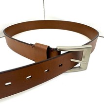 Men’s Kenneth Cole Belt Size 34 / 85 Italian Brown Leather Used  - $11.29