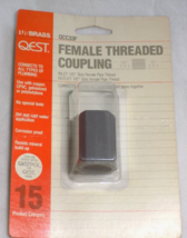 Qest-Female Thread Coupling  1/2&quot;FPT X1/2&quot;FPT- MPN: QCC33F-Polybutelene ... - $131.20 MXN