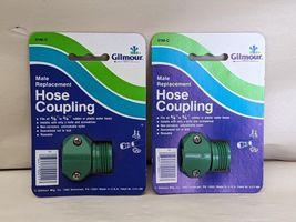 Gilmour Rubber &amp; Plastic Hose Coupling 5/8&quot; to 3/4&quot; Green Male Replacement - €8,43 EUR