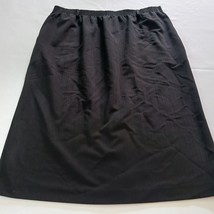 Alfred Dunner Pull-On Elastic Waist Womens Black Skirt Size 14 Measured ... - €9,48 EUR