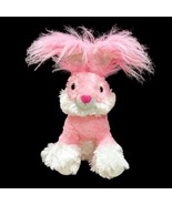 Bunny Rabbit Plush Pink White Fluffy Long Haired Ears Easter MTY Int&#39;l 1... - £8.31 GBP