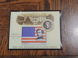 14th President Franklin Pierce $100 Stamp Liberia Mystic Stamp Company - $1.00