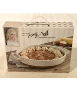 Dolly Parton 1.79 Stoneware Speckled Pie Dish New in Box Unused - £23.18 GBP