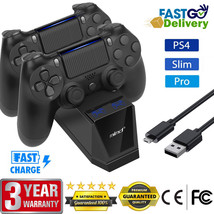 For Ps4 Slim/Pro Dualshock 4 Controller Charger Charging Dock Station With Led - £20.74 GBP