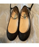 Black sparkle ballerina slippers - $285.11 MXN