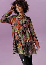 Aniston Autunnale Colorato Floreale Camicia Camicetta UK 16(fm91-13) - $33.40