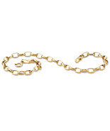 PalmBeach Jewelry Rolo-Link Bracelet in Solid 10k Gold - £141.99 GBP