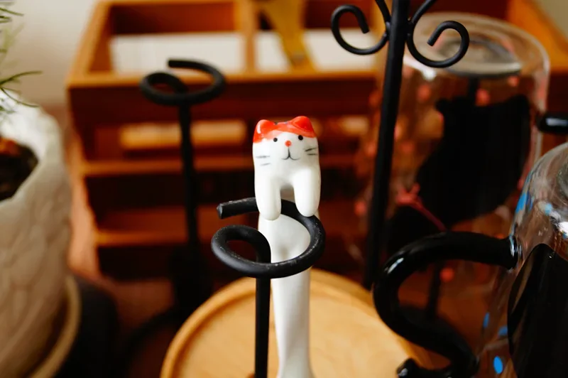 Ins Ceramic Coffee Mug Hanging Ear Mixing Scoop Ice Cream Dessert red ea... - €5,54 EUR