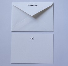 Authentic CHANEL White Card &amp; Envelope Blank Note Gift Set - £7.98 GBP