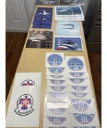 Vintage USAF Thunderbird Lot Pictures Posters Stickers KG JD - $49.50