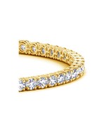 10 CT Round diamond tennis bracelet/ 14K yellow gold tennis bracelet - £25,907.78 GBP