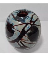 Art Glass Studio Bud Vase Signed Rundle 9/75 Vtg Glass Vase - $939.92 MXN