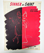 Sinner or Saint Sheet Music 1952 by Irving Gordon with Tiny Flaw  - £3.19 GBP