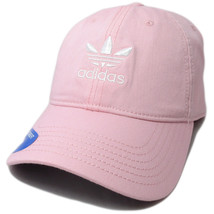 Adidas Hat Pink Mens Originals Strapback Cotton Baseball Cap Adjustable One Size - £23.99 GBP