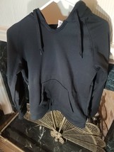 Plain Black Hoodie By A4 sweatshirt  NEW without tags - £7.58 GBP