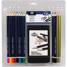 Clamshell Art Sets-Drawing Pencil W/Sketchbook 13pc - £21.27 GBP