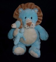 14" Ganz Luvems Lion Mom W/ Baby Blue Rattle Stuffed Animal Plush Toy Soft Cl EAN - $19.00