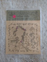 Cotton Way Season to Season Stitchery SPRING Embroidery Pattern W/Buttons 1999 - £7.58 GBP