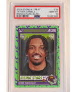 2024 Panini Score-A-Treat #26 Jayden Daniels ROTY Rising Stars-Bats PSA ... - $3,711.48 MXN
